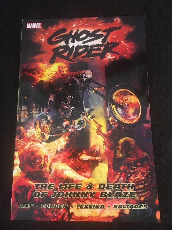 GHOST RIDER Vol. 2: THE LIFE AND DEATH OF JOHNNY BLAZE Trade Paperback, 1st Prt.