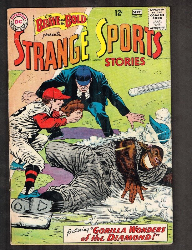 Brave and the Bold #49 ~ Strange Sports Stories, Gorilla Wonders ~ 1963 (5.0) WH