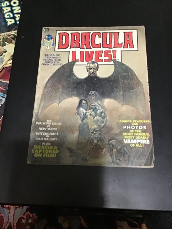 Dracula Lives #1 (1973) Key 1st issue! Affordable grade! Russ heath art! VG+ Wow