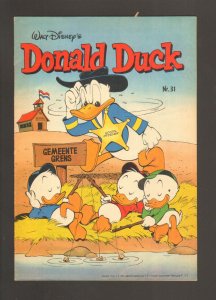 1980 Walt Disney Donald Duck #31 Comic Book Dutch Varient - Fine - WH