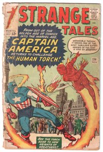 Strange Tales #114 (1963) Human Torch fights Captain America