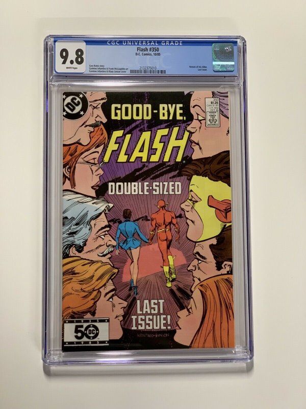 Flash 350 Cgc 9.8 White Pages Last Issue Dc Comics Copper Age