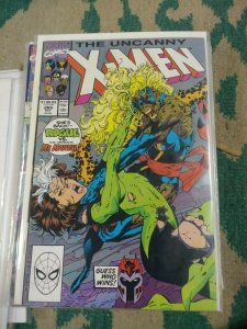 UNCANNY X-MEN #269 1991 MARVEL  ROGUE VS MS MARVEL MAGNETO JIM LEE