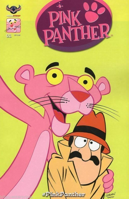 PINK PANTHER #1 SET OF TWO VARIANT COVERS AMERICAN MYTHOLOGY COMIC NM