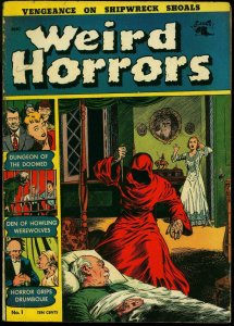 Weird Horrors #1 1952- Vampire- Werewolf- George Tuska VG/F