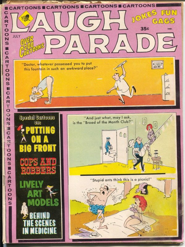 Laugh Parade  7/1968-Marvel-gags- cartoons-cheesecake pix-G/VG