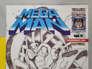 Mega Man #13 Jonathan Hill Villain Sketch Variant 2012 Archie Comics