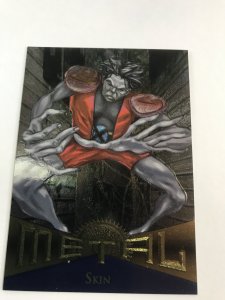 SKIN  #118 card : Marvel Metal 1995 Fleer Chromium; NM/M Avengers, base