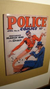 POLICE COMICS 18 *NEW NM/MINT 9.8 NEW* MAGAZINE SIZE FACSIMILE EARLY PLASTIC MAN