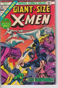 GIANT-SIZE X-MEN #2 (1975) VG- 3.5 cream to white.