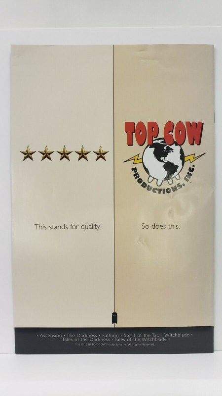 Witchblade Tomb Raider #1 1998 Top Cow Productions 1st Printing Image Comics