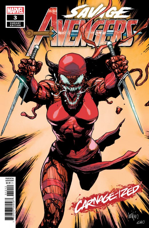 SAVAGE AVENGERS #3 YU CARNAGE-IZED VAR