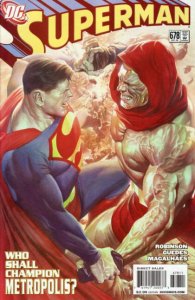 Superman #678A (Vol. 1, 2008, DC) Atlas vs. Superman, Key Battle Issue