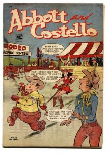 ABBOTT AND COSTELLO  #23-1954-Rodeo cover-St. John Golden age comic