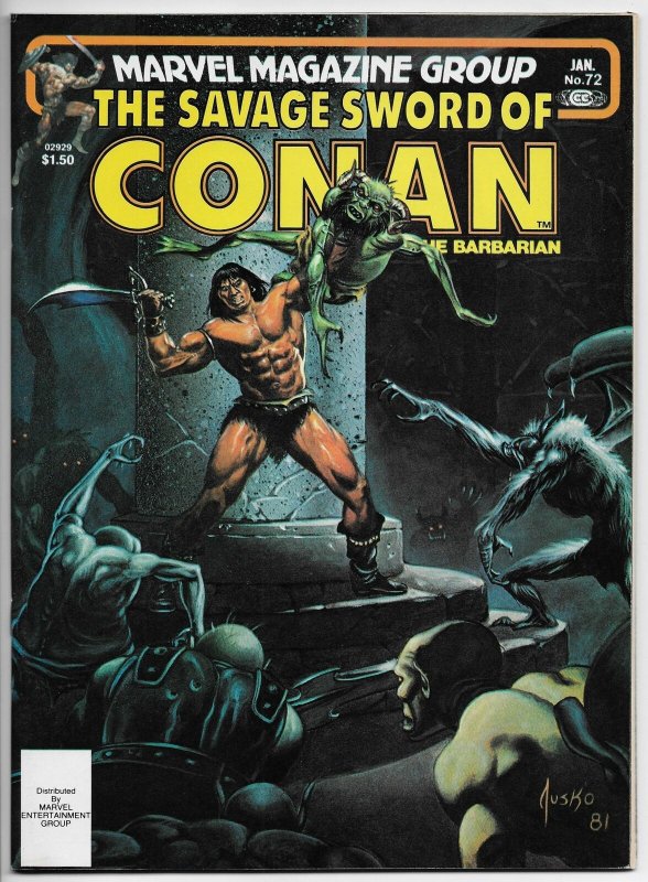 Savage Sword Of Conan Magazine #72 Jusko Cvr | Buscema (Marvel, 1981) VF