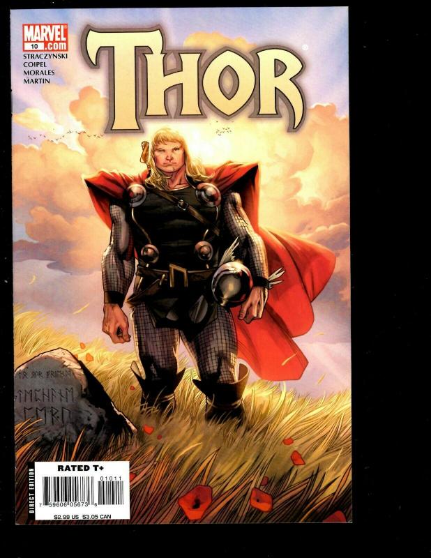 Lot of 10 Thor Marvel Comic Books 1 2 3 4 5 6 7 8 9 10 11 12 Spider-Man SM11