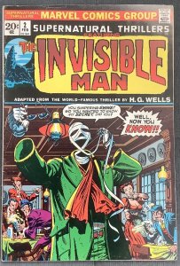 Supernatural Thrillers #2 (1973, Marvel) Invisible Man. VF