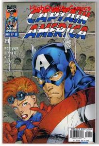 CAPTAIN AMERICA #8, VF+, Jim Lee, Al Rio,  Vol 2, 1996, more CA in store