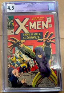 The X-Men #14 (1965) CGC 4.5 restored C-1