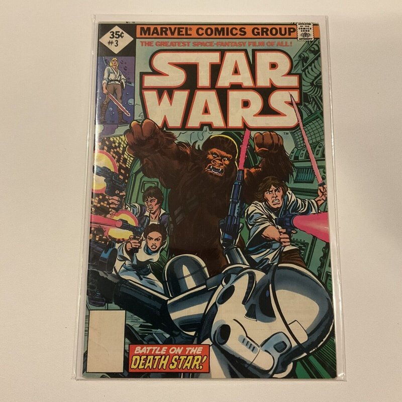 Star Wars 3 Very Fine Vf 8.0 Second Print Marvel 1977