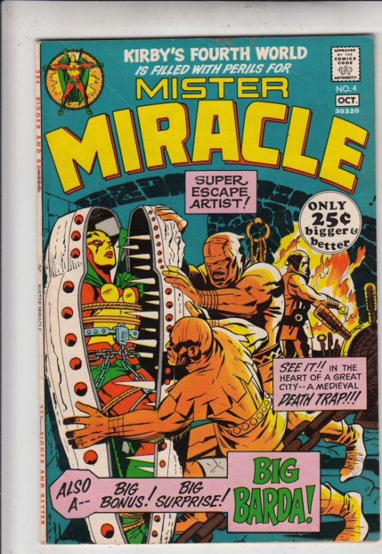 Mister Miracle #4 (Oct-71) VF/NM High-Grade Scott Free (Mister Miracle), Big ...