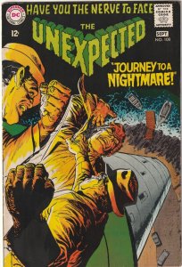 The Unexpected # 108 Cover FN/VF DC 1968 Journey To A Nightmare [K2]