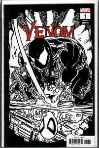 Venom #1 McFarlane Black and White Cover (2018)