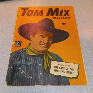 Tom Mix western #29 fawcett comics 1950 Case Of The Rustling Ruse! Six gun hero