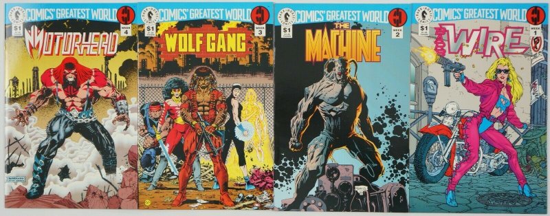 Comics' Greatest World: Steel Harbor #1-4 VF/NM complete series - 1st barb wire