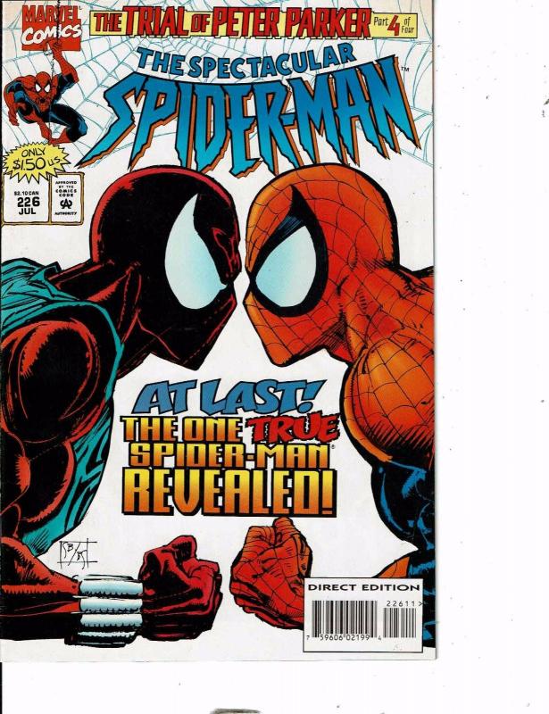 Lot Of 2 Spectacular Spider-Man Marvel Comic Book #223 226  AB5