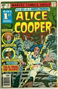 MARVEL PREMIERE#50 FN/VF 1979 ALICE COOPER MARVEL BRONZE AGE COMICS 