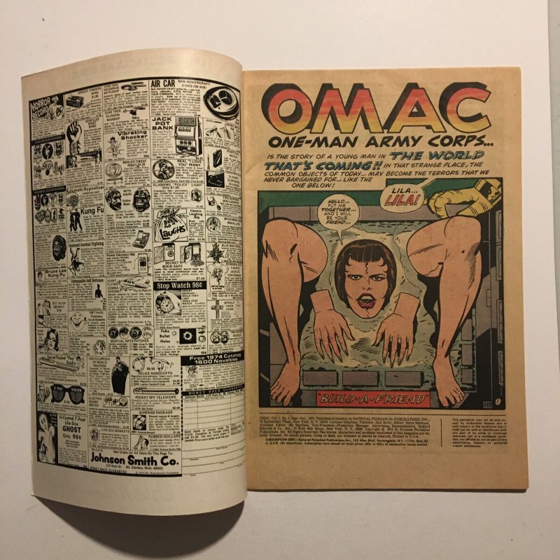 OMAC #1 Jack Kirby 1st Appearance & Origin Bronze Age 1974 Bronze Age DC Comics