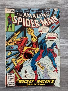 1978 THE AMAZING SPIDER-MAN #182 VG- 3.5 Ross Andru / Rocket Racer