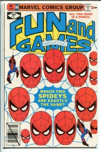 MARVEL FUN AND GAMES #3 1979-UNWORKED PUZZLES AND GAMES-SPIDERMAN-DIRECT ED.-vf