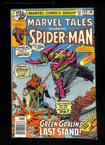 Marvel Tales #99 Amazing Spider-Man #122 Reprint Death of Green Goblin!