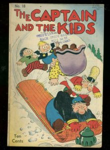 CAPTAIN AND THE KIDS #18 1950-SLAPSTICK ART BY R DIRKS- VG/FN