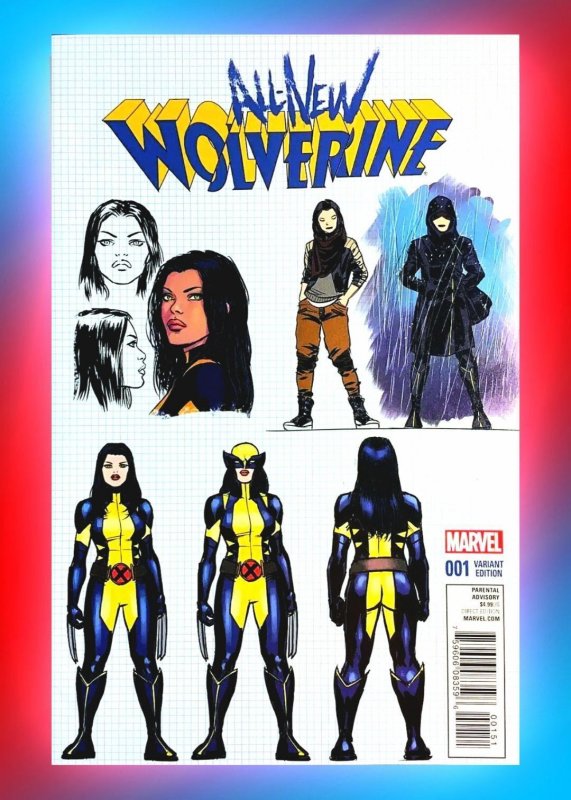 All-New Wolverine #1 Key 1:20 1st Kinney as X-23 MCU X-Men Lopez Design Cover