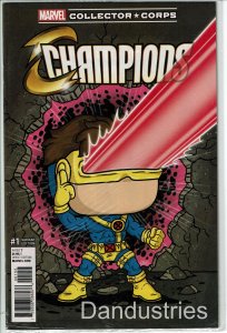 Champions #1 Collector Corps Funko Pops! Variant w/ Cyclops
