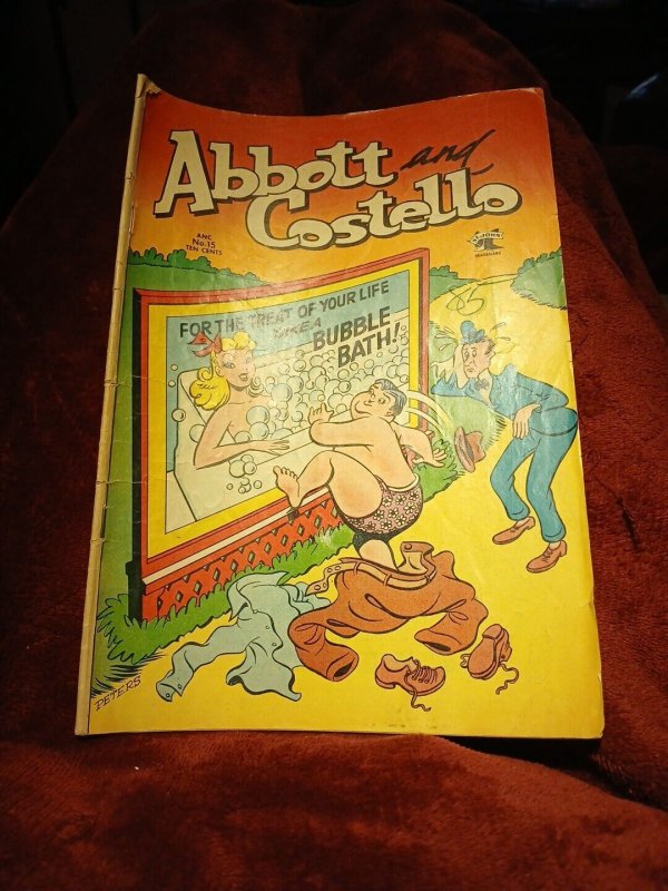 Abbott and Costello #15 Comic Book. St John 1952.Golden Age H.G. Peters Art