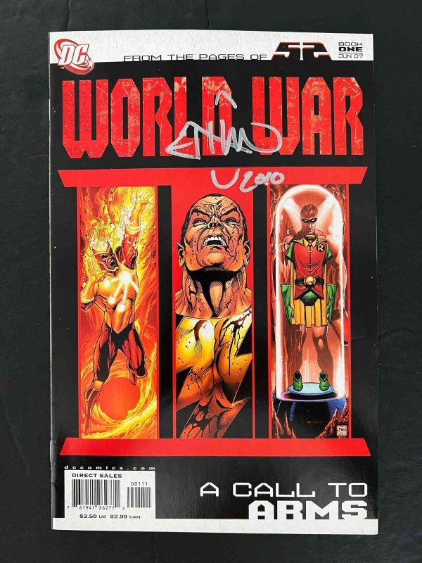 World War Iii #1  Dc Comics 2007 Vf+  Signed By Ethan Van Sciver 