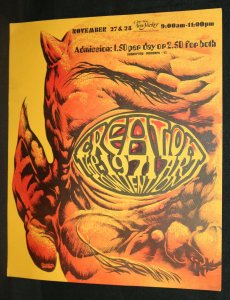 Creation (Orange) Art Convention Original Vintage Poster Kenneth Smith (EX) 1971