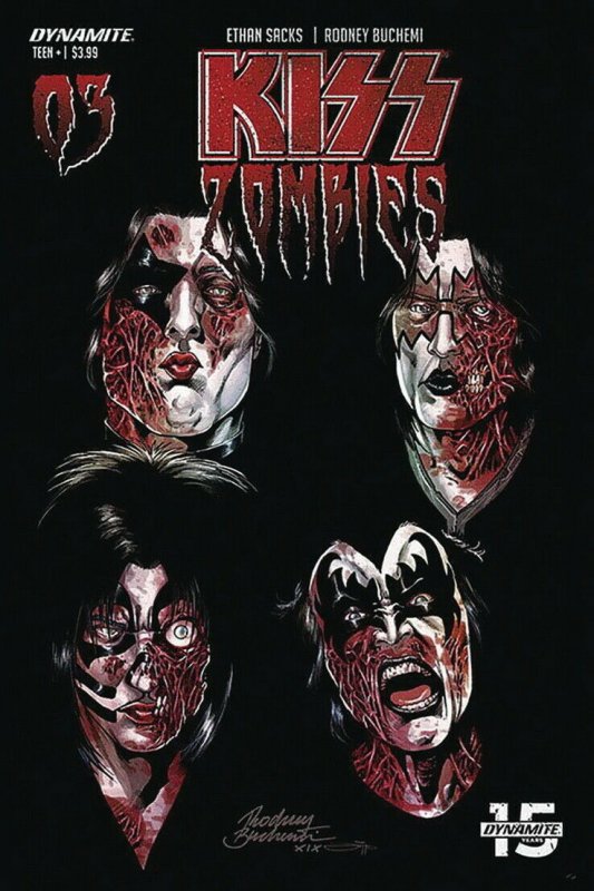 KISS ZOMBIES (2019 DYNAMITE) #3 VARIANT CVR C BUCHEMI PRESALE-01/15