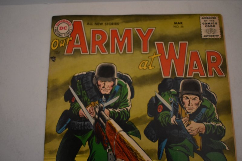 DC Comics Our Army at War #56 (1957) VG- 3.5 Comic Book
