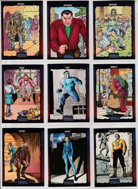 Dark Dominion # 0 Trading Cards  Rare Steve Ditko painted art ! Complete Set