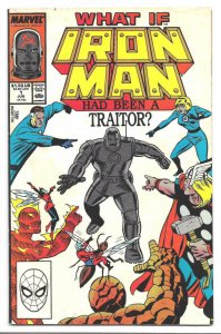 WHAT IF #1, VF, Iron Man had been a traitor, AntMan, Wasp, Thor, 1988, Marvel