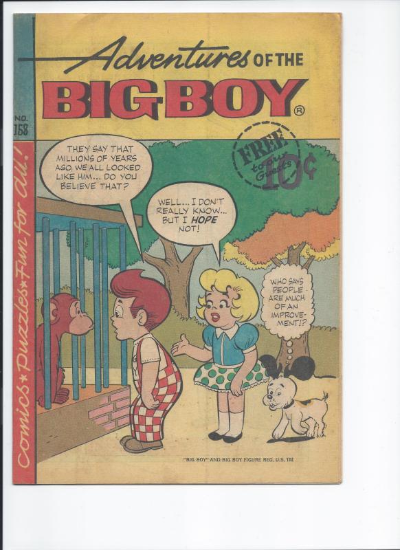 Adventures of the Big Boy #158  Aug. 1969 (VF)