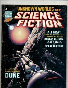 4 Unknown Worlds Of Science Fiction Curtis Comic Book Magazines # 1 3 4 (2) RS3