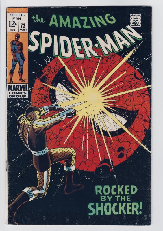 The Amazing Spider-Man #72 (1969) The Shocker! VF