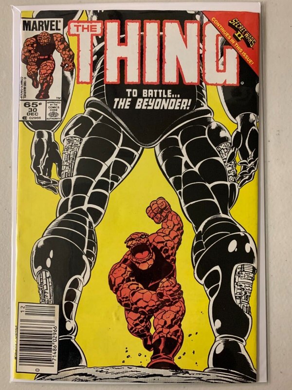 Thing #30 newsstand Secret Wars II tie-in 6.0 (1985)