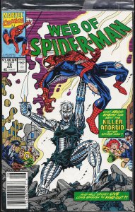 Web of Spider-Man #79 Newsstand Edition (1991) Spider-Man